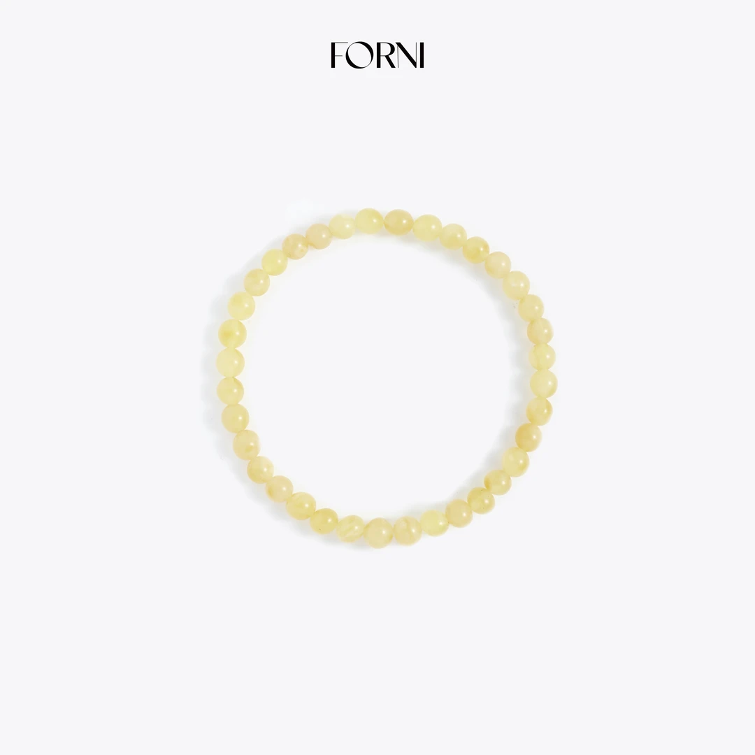 FORNI 吸金手串 天然琥珀鸡油黄蜜蜡发财吸金手串
