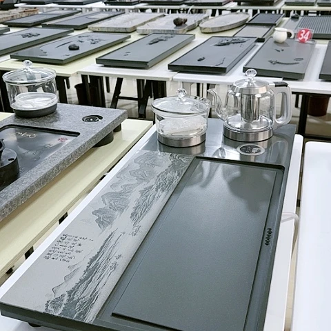 【闪购商品】不*翁绿松石十里南山电器茶盘一体