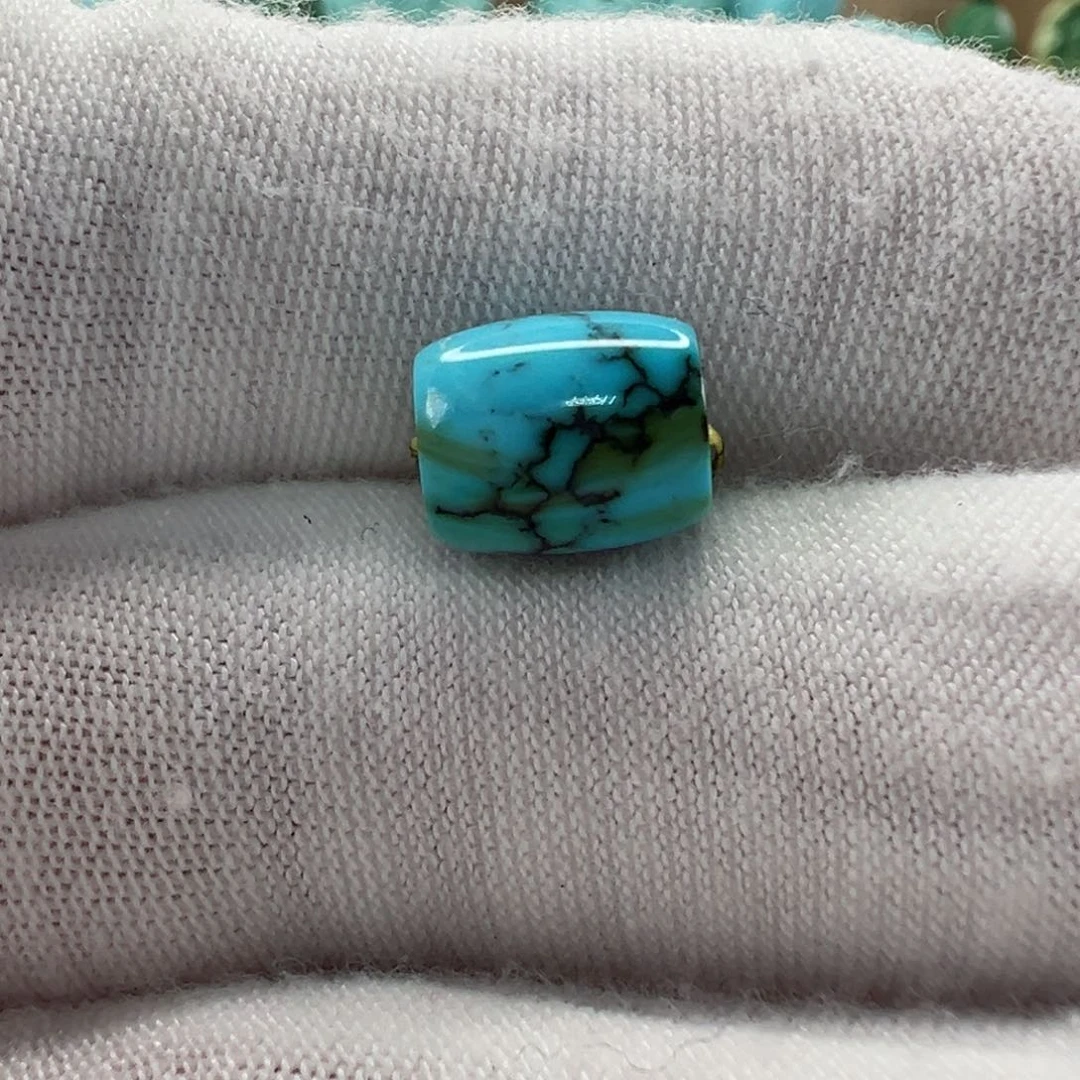 未镶嵌绿松石直切珠7.5x8.8mm