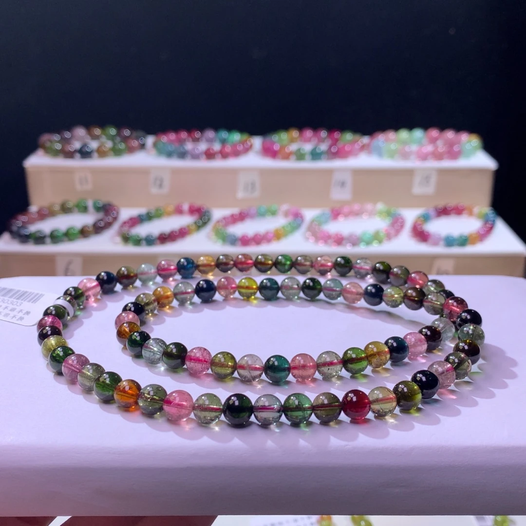 碧玺未镶嵌手链碧玺