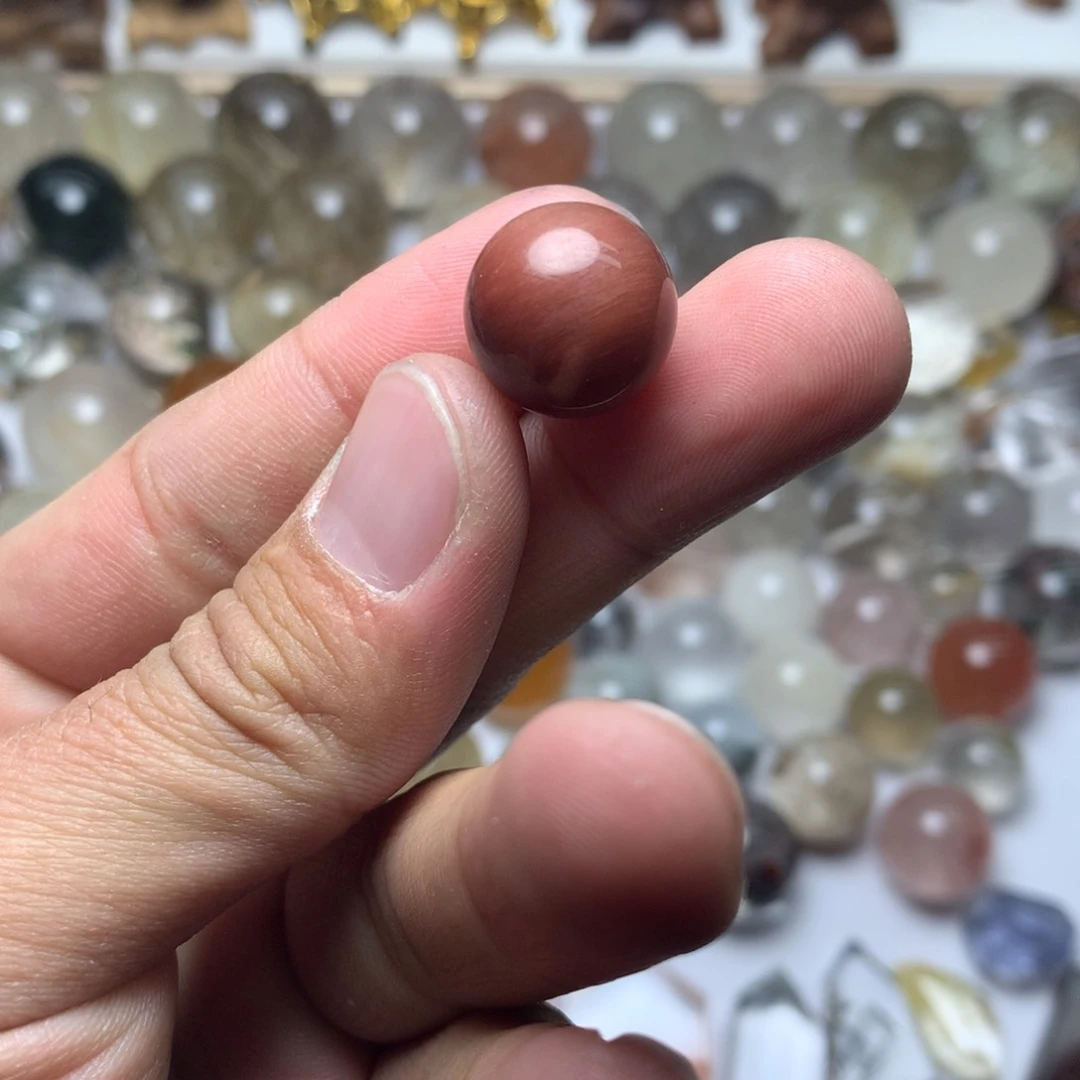 水晶珠宝半成品未镶嵌可****?兔毛球