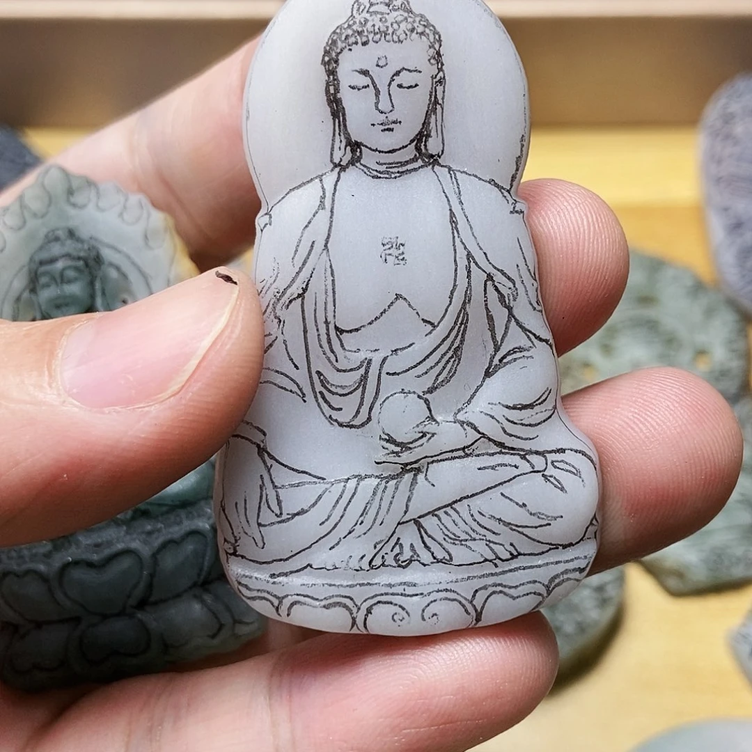 奶****定制翡翠未镶嵌覆盖个v