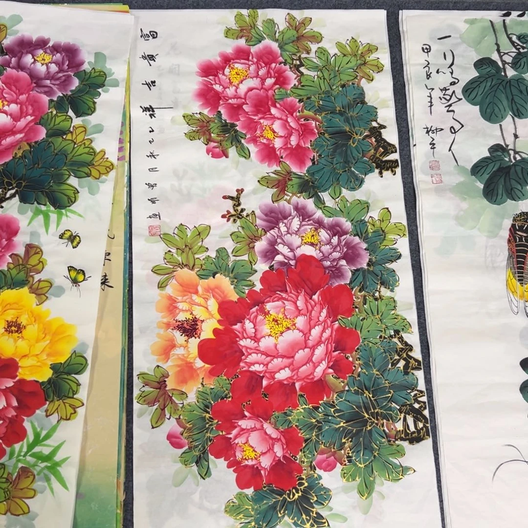 国画尺寸100✖️50三尺手绘画