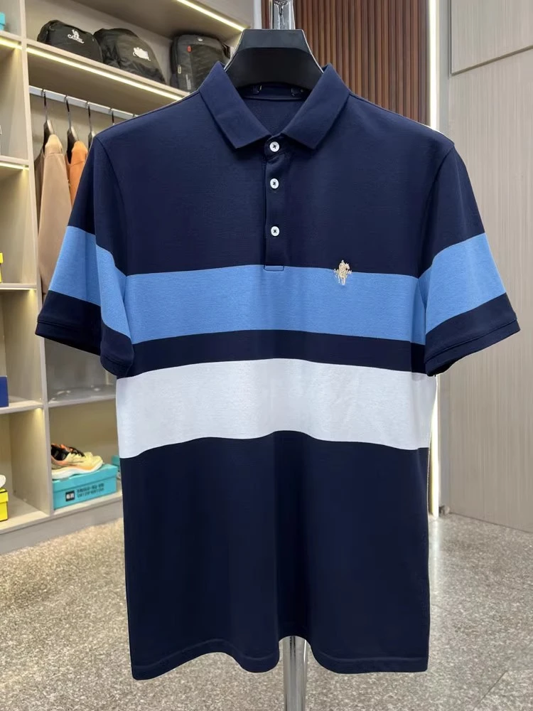 （069）专柜撤柜polo清爽舒适撞色设计短袖上衣翻领休闲商务