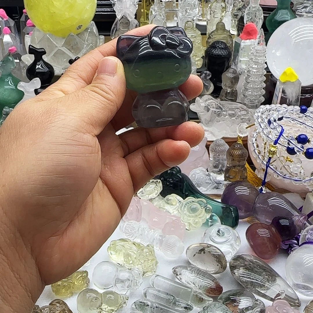 水晶车挂未镶嵌摆件