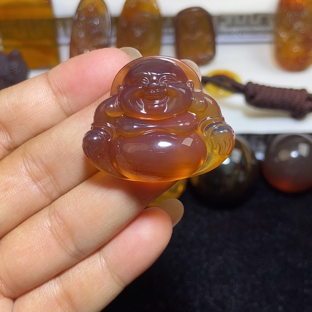 未镶嵌颈饰琥珀缅甸天然琥珀吊坠