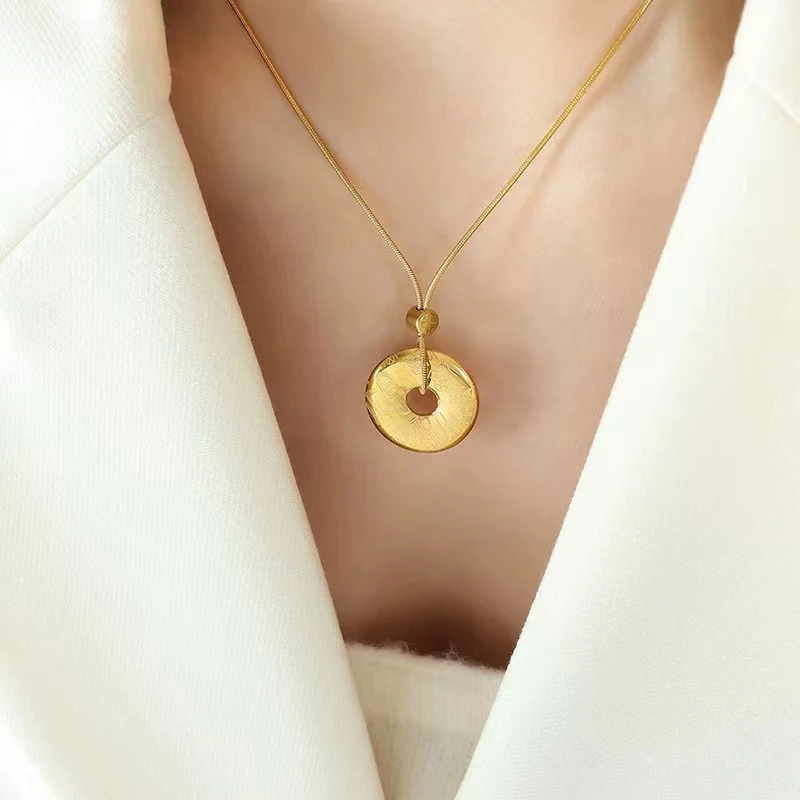 钛钢项链 D214时尚百搭轻奢气质简约小众简约个性精致ins项链