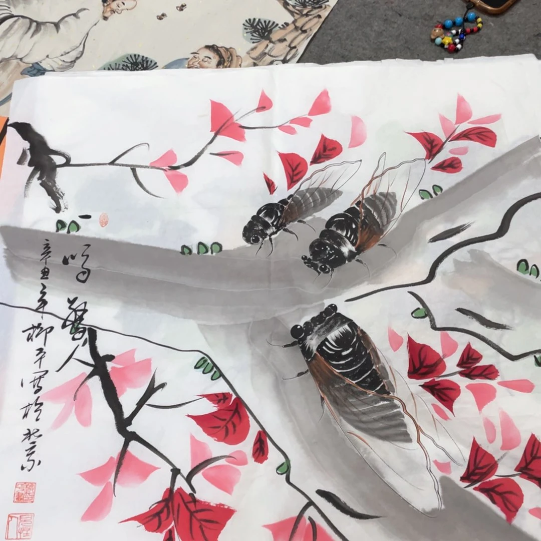 国画国画作品画心一张