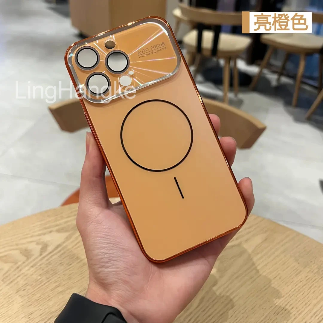 适用苹果16/15/14/13/秒变iPhone17大视窗磁吸16promax防摔手机壳