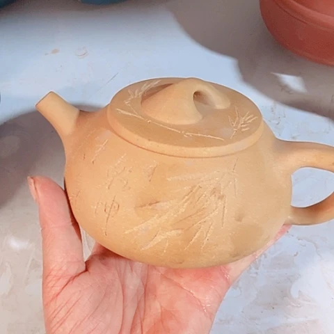 茶杯绿泥宜兴紫砂全手工制作大放福利回馈