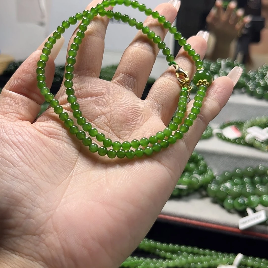 和田玉（碧玉）未镶嵌手链4