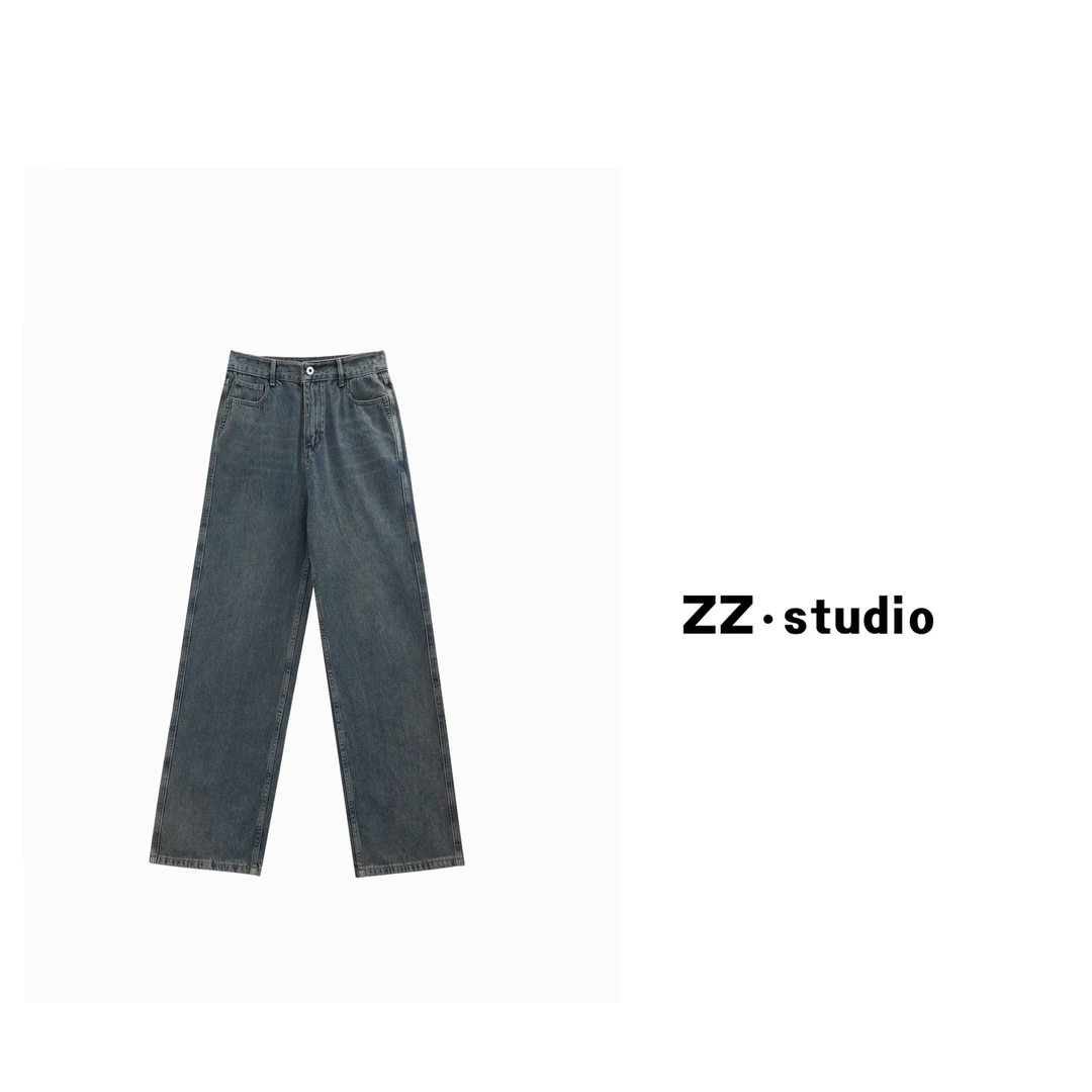 一口苏达复古牛仔 2025显瘦春季气质休闲舒适百搭牛仔裤E191