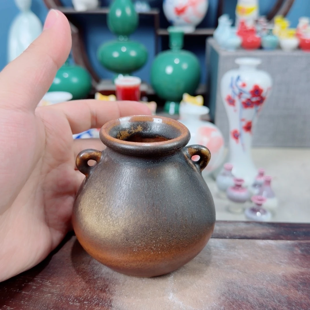 陶瓷手工小花器摆件