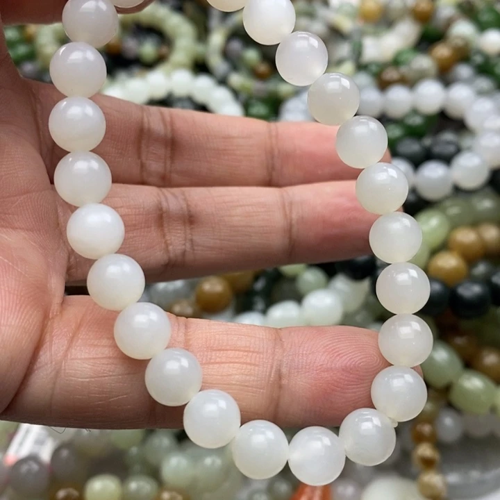 和田玉未镶嵌手链