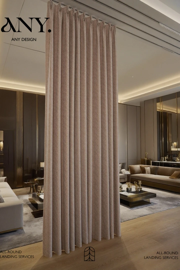 雪柳 | 2025新款雪尼尔提花暗纹法式现代风卧室客厅高遮光窗帘