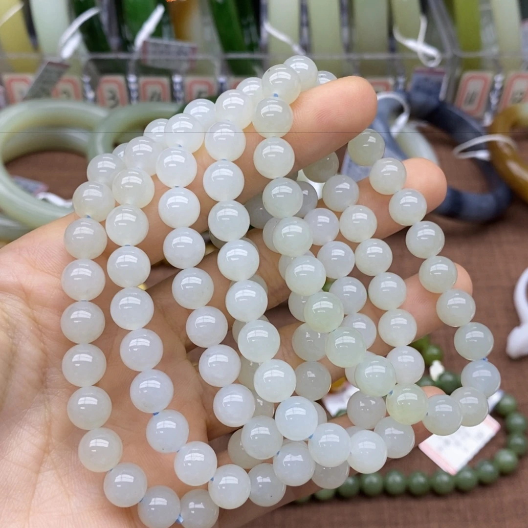 未镶嵌手串和田玉卡8