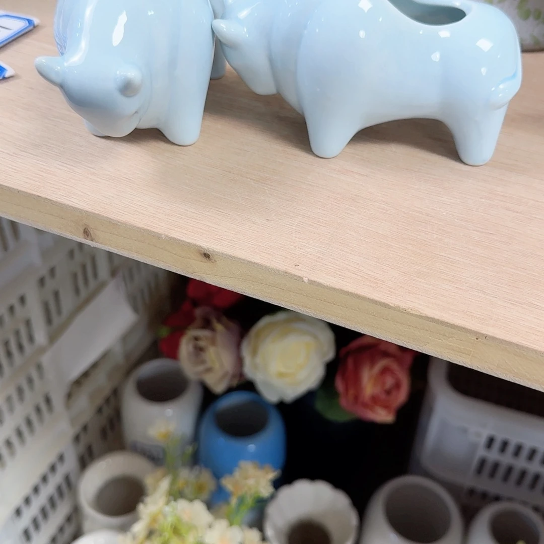 两个小牛牛清理迷你陶瓷