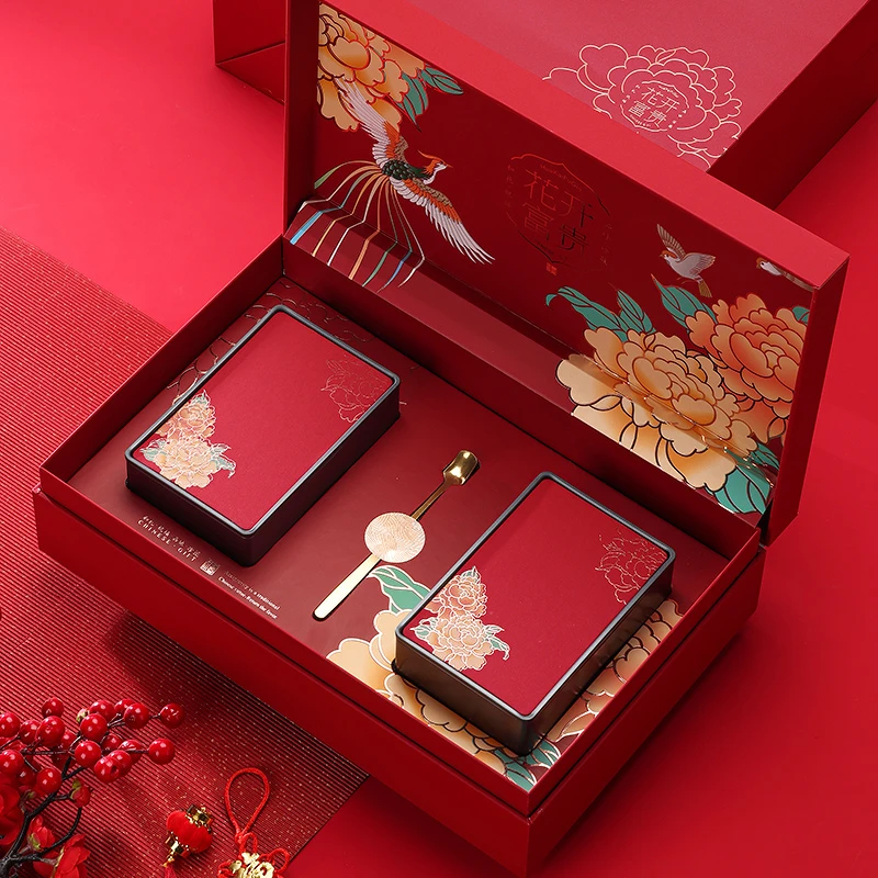 茶叶罐包装盒空礼盒岩茶大红袍红茶散装龙井绿茶茶叶礼盒装空盒子