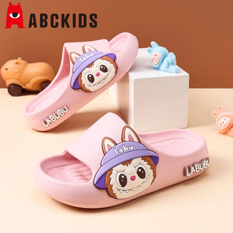 拉布布女童凉拖鞋卡通新款女孩防滑软底儿童拖鞋宝宝静音防臭小孩