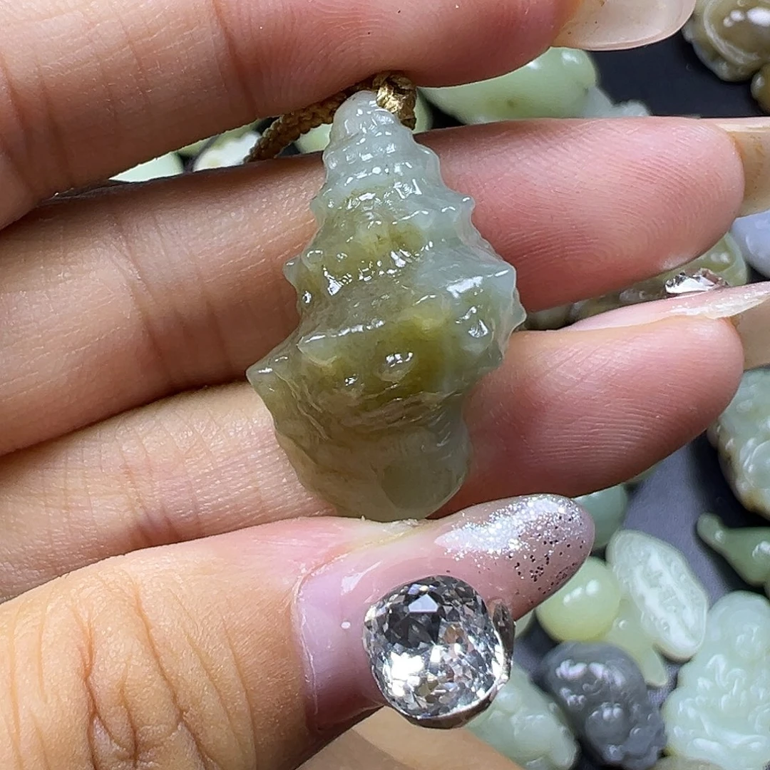 和田玉未镶嵌吊坠(不含链)