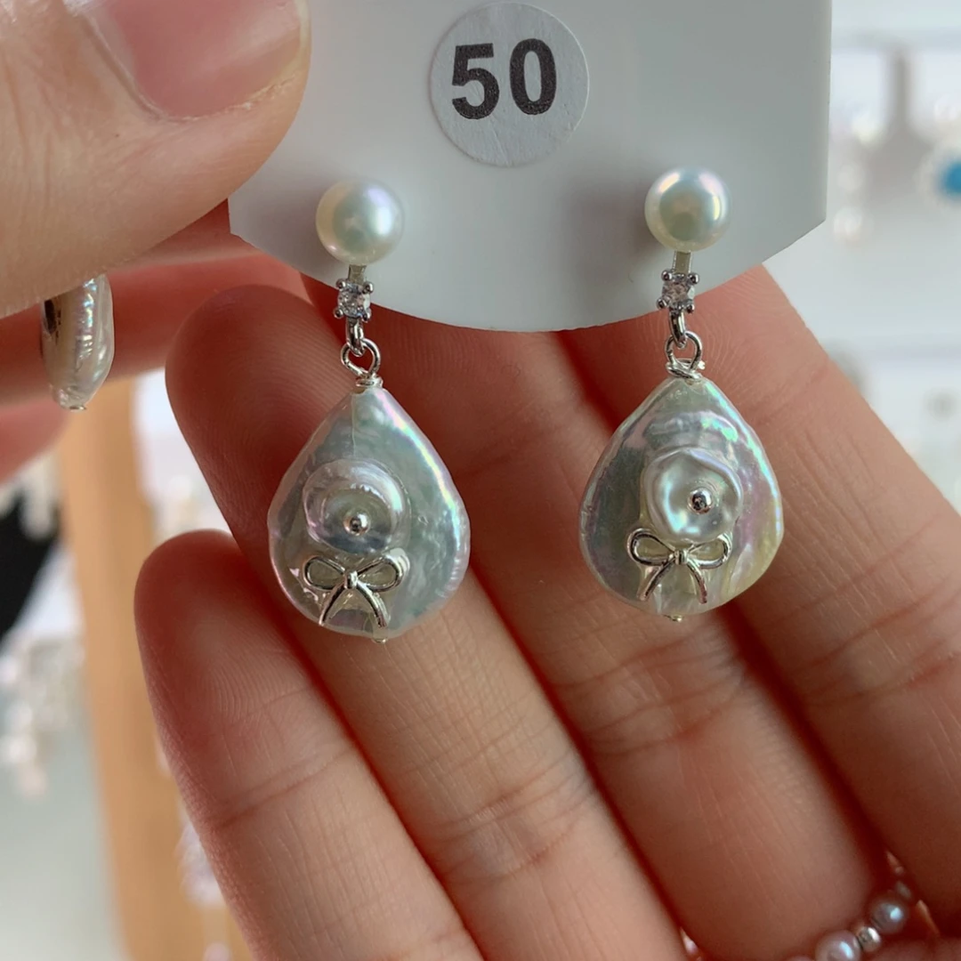 未镶嵌耳饰淡水珍珠