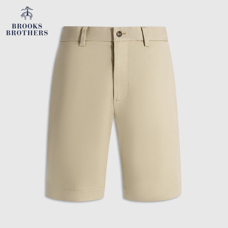 Brooks Brothers/布克兄弟男士25春夏新款纯色极简风休闲短裤
