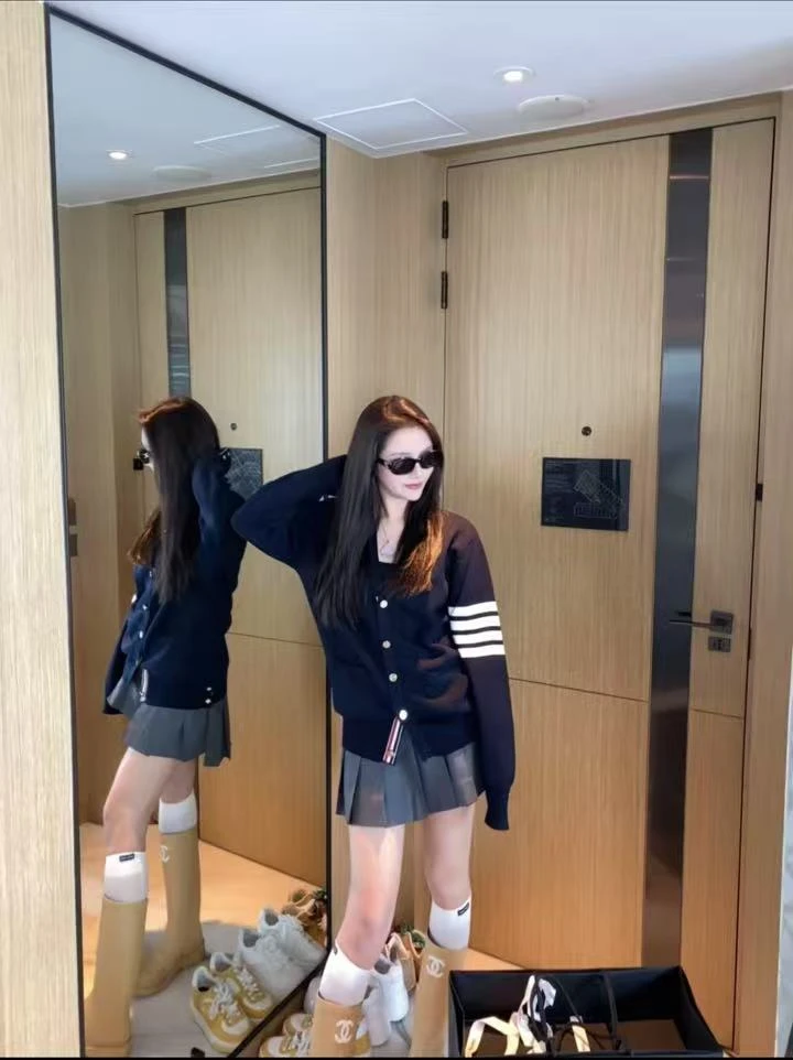 【新款四杠】毛衣针织衫开衫宽松休闲运动时尚