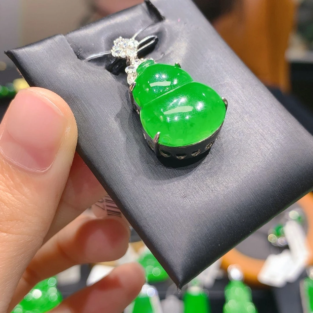 【闪购商品】翡翠银S925镶嵌颈饰7柒姐