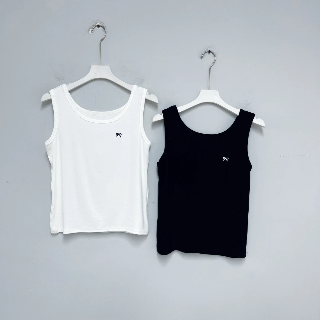 376女装背心短款夏季纯色休闲简约修身透气背心