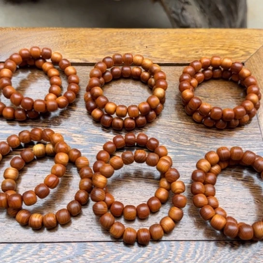 柏木（崖柏）全陈化老料把件串发2条