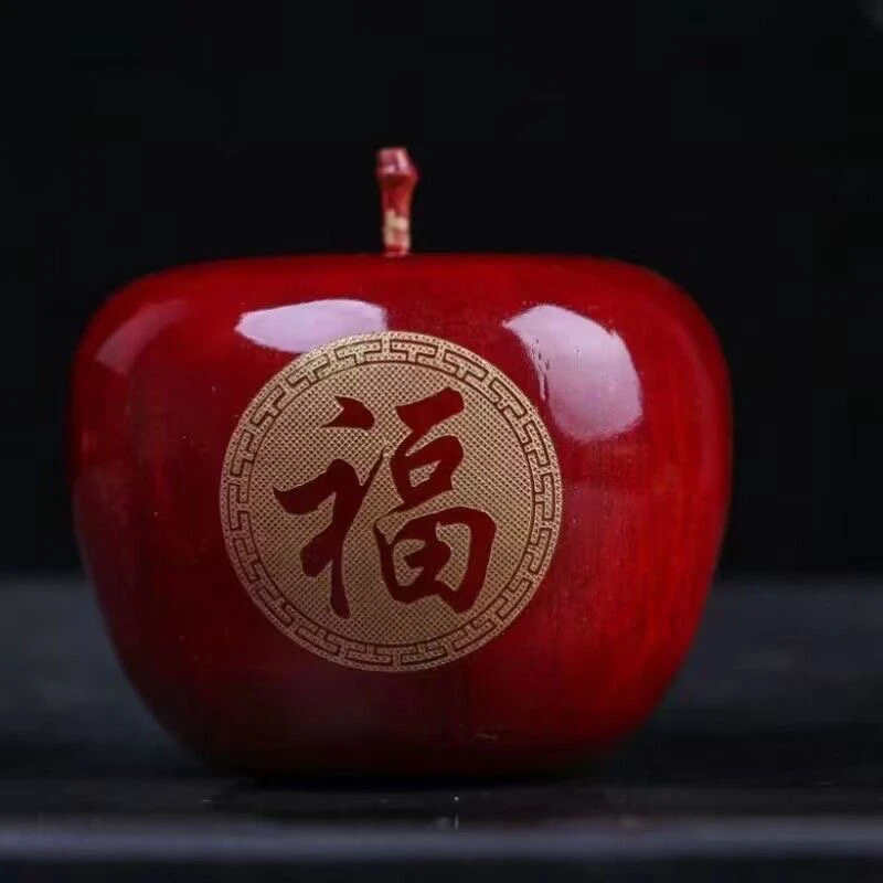苹果 檀木中式大摆件