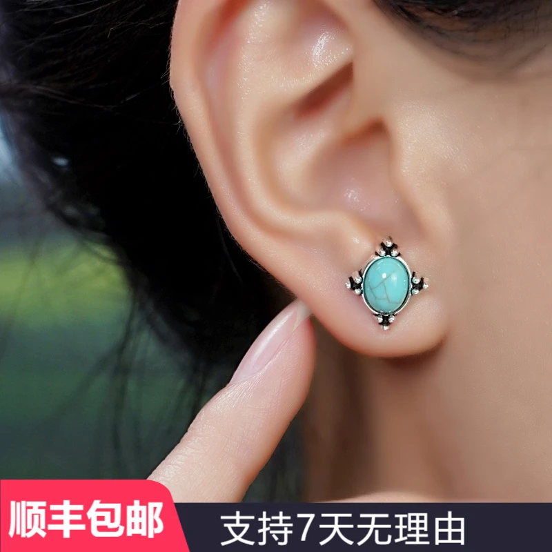 D7手工气质时尚百搭复古小众个性轻奢简约ins韩版耳钉