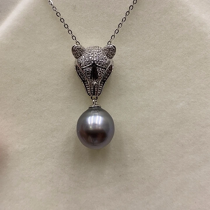 银S925镶嵌海水珍珠颈饰