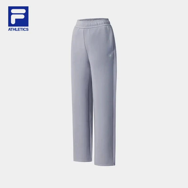 Fila/斐乐女子【亲肤透气显瘦】运动休闲针织长裤A11W541618F