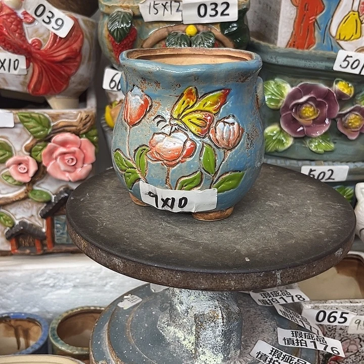 粗陶材质多肉花盆