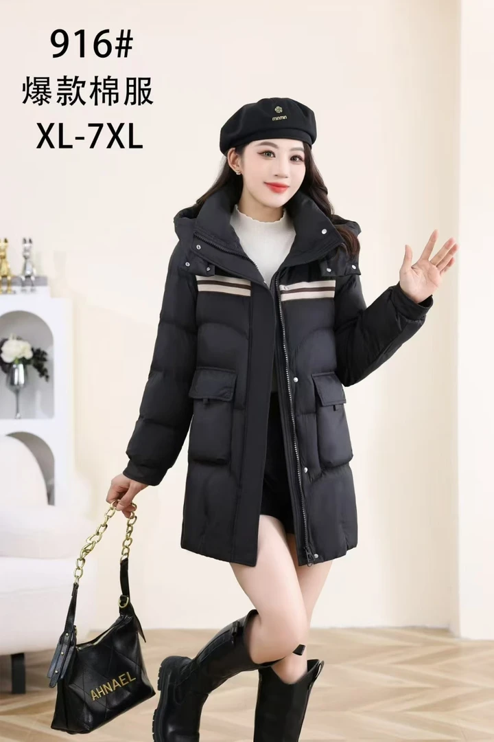 (100-220斤)大码遮肉显瘦减龄百搭洋气棉服