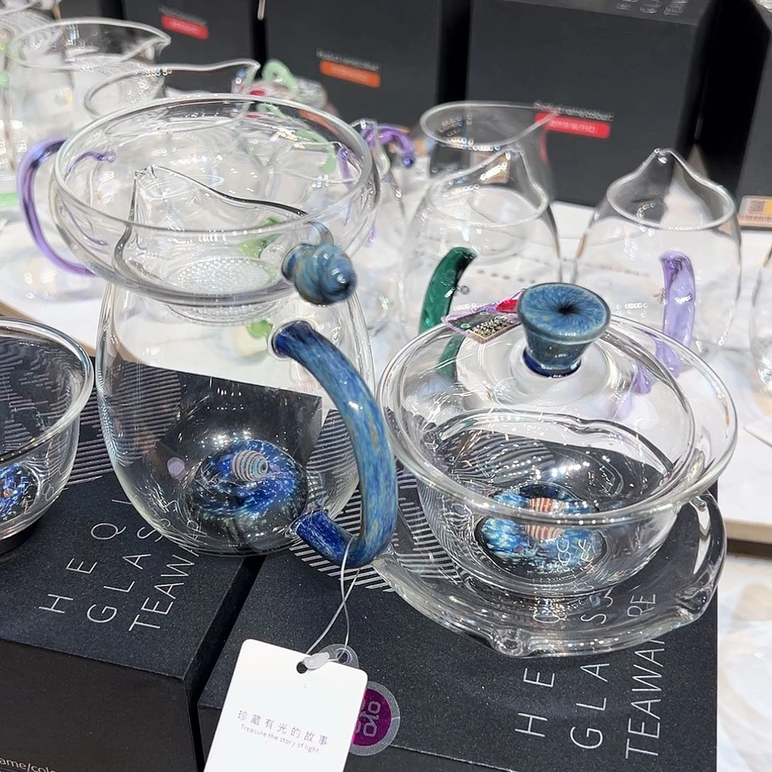 闽***陕禾器星遇盖碗灵杯4件套唐杯8个