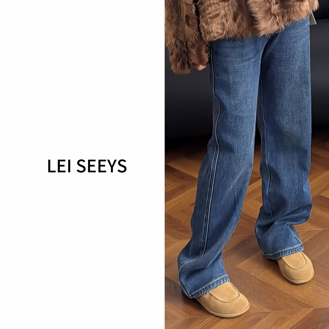 【LEI SEEYS】怀旧小直筒牛仔裤6668-5