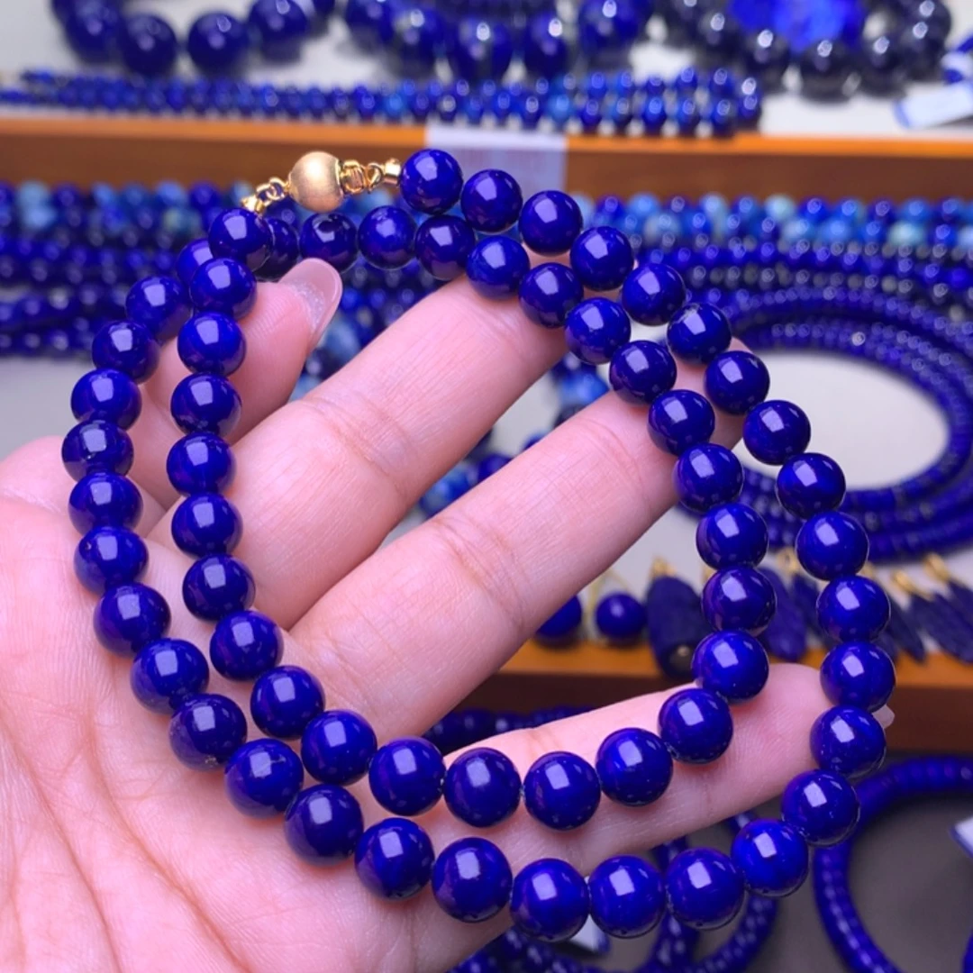 青金石未镶嵌项链7.5m