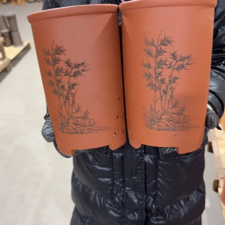 紫砂花盆 包邮包破损