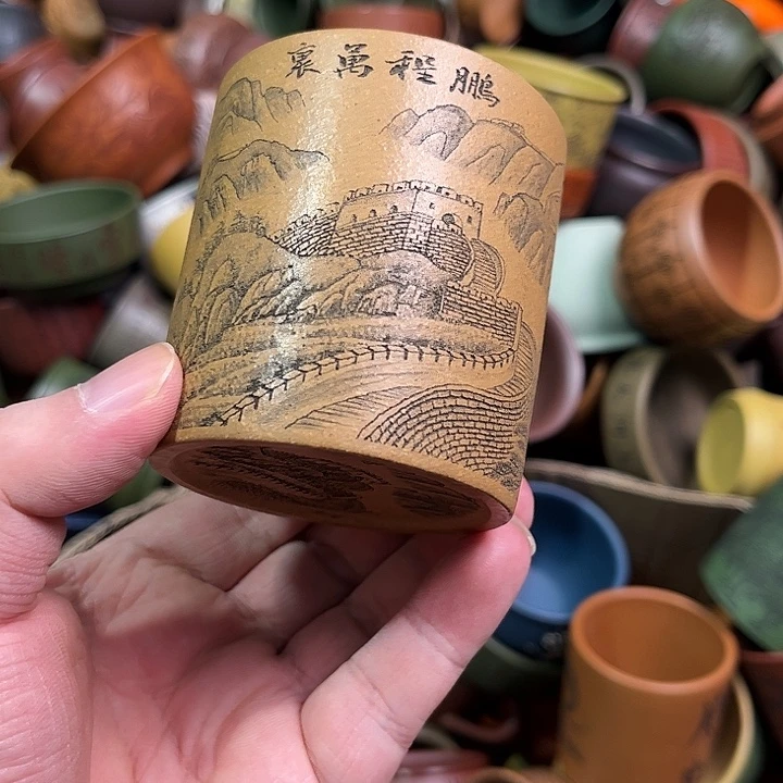 紫砂茶杯全手工紫砂主人杯