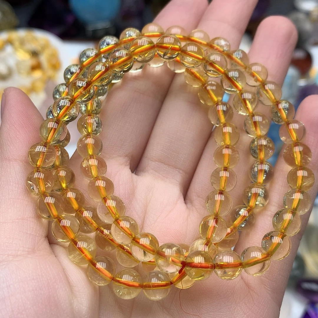 水晶未镶嵌珠宝半成品6+黄水