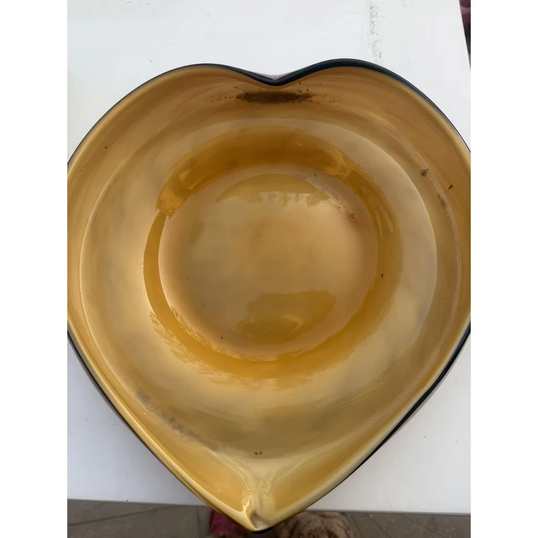 YY466粉色爱心大盘轻奢琉璃花瓶