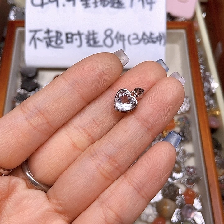 紫晶耳饰银S925镶嵌盒子