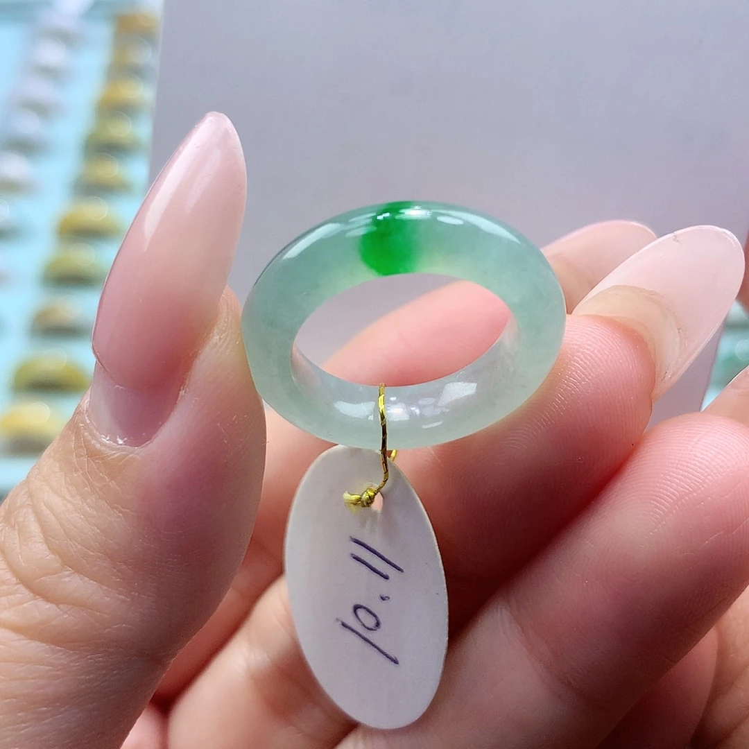 未镶嵌戒指翡翠1011圈