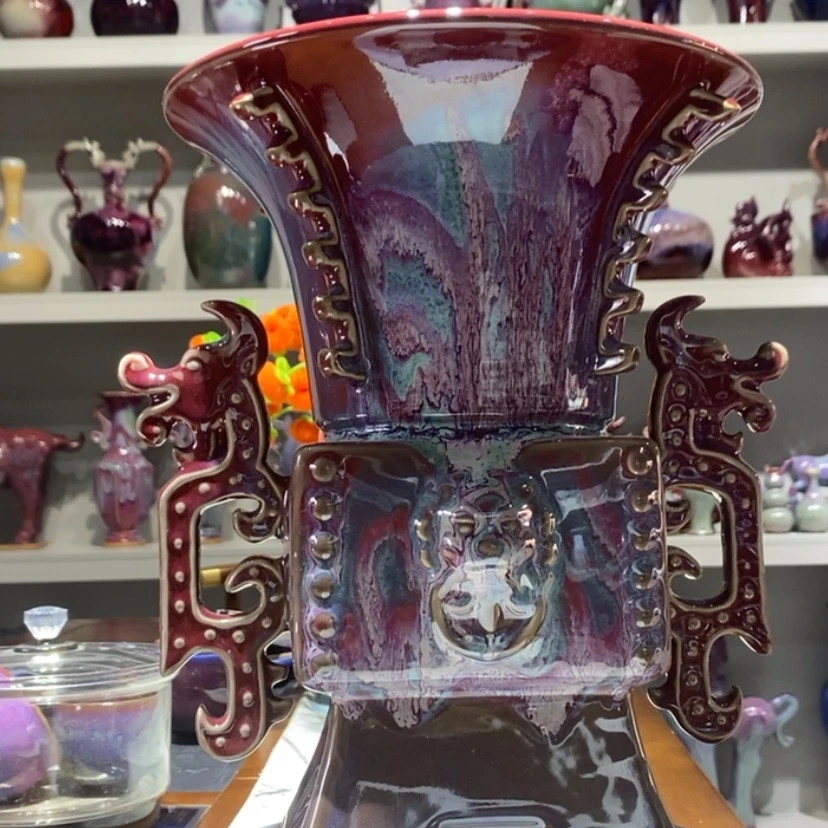 【闪购商品】瓷片超**想钧瓷艺术作品……
