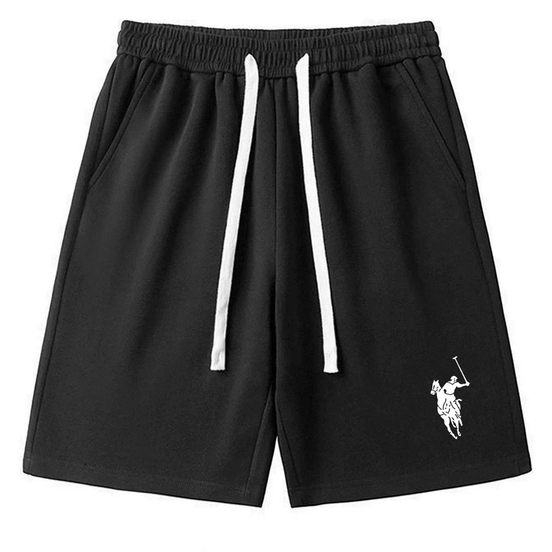 B简约男松紧带外穿百搭短裤透气大码系带情侣运动短裤