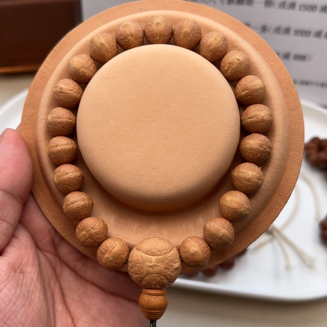 凤眼菩提吊坠玉碟12.5实心12.5矮桩sss