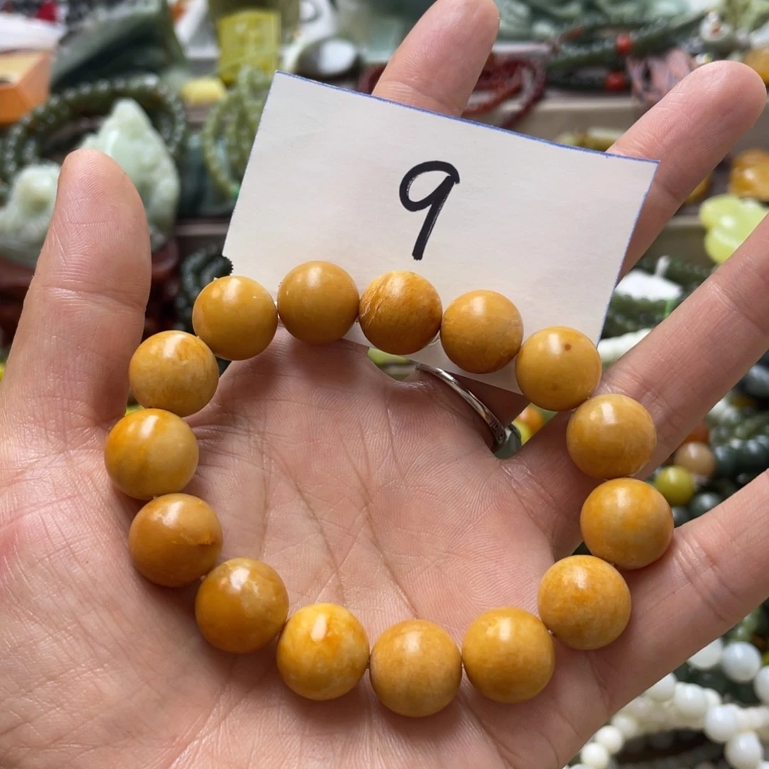 未镶嵌蛇纹石玉手链