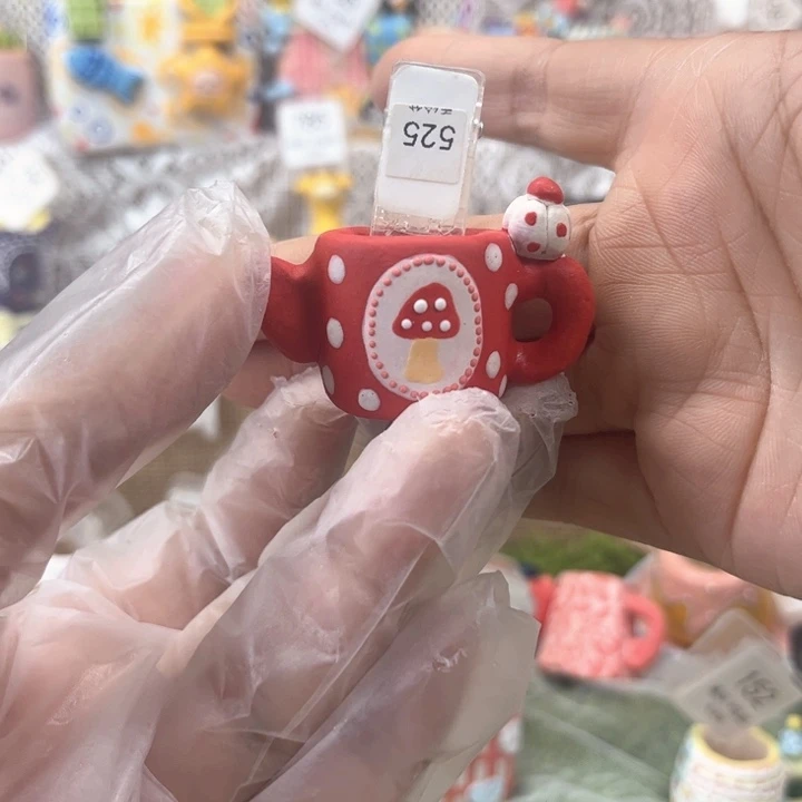 525小杯子花盆手绘花盆